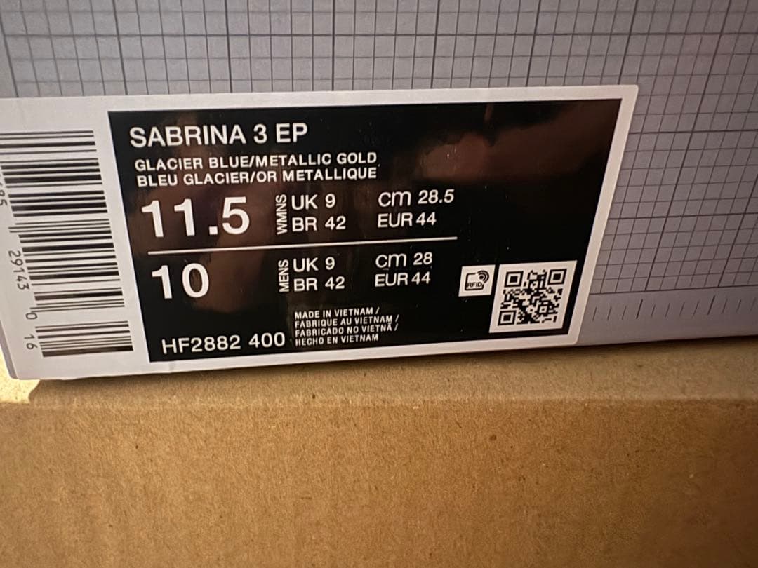 シューズ(男性用) NIKE SABRINA 3 EP 28.5cm Blueprint