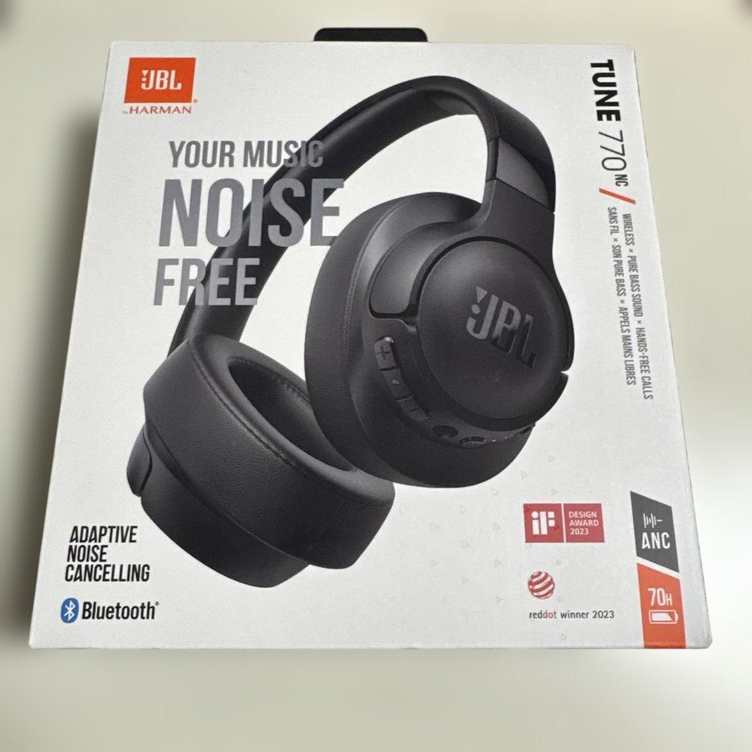 JBL TUNE 770NC ブラック ワイヤレスヘッドフォン Amazon.com: JBL Tune 770NC Wireless Over Ear Noise Cancelling