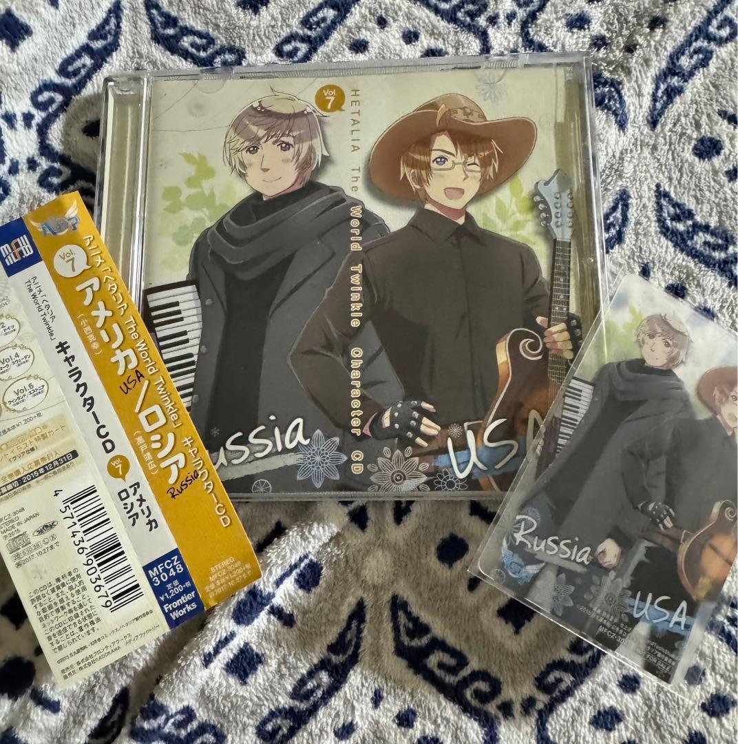 ヘタリア 初版特典付きCD 3点セット 全品帯＆トレカ付き ロシア（高戸