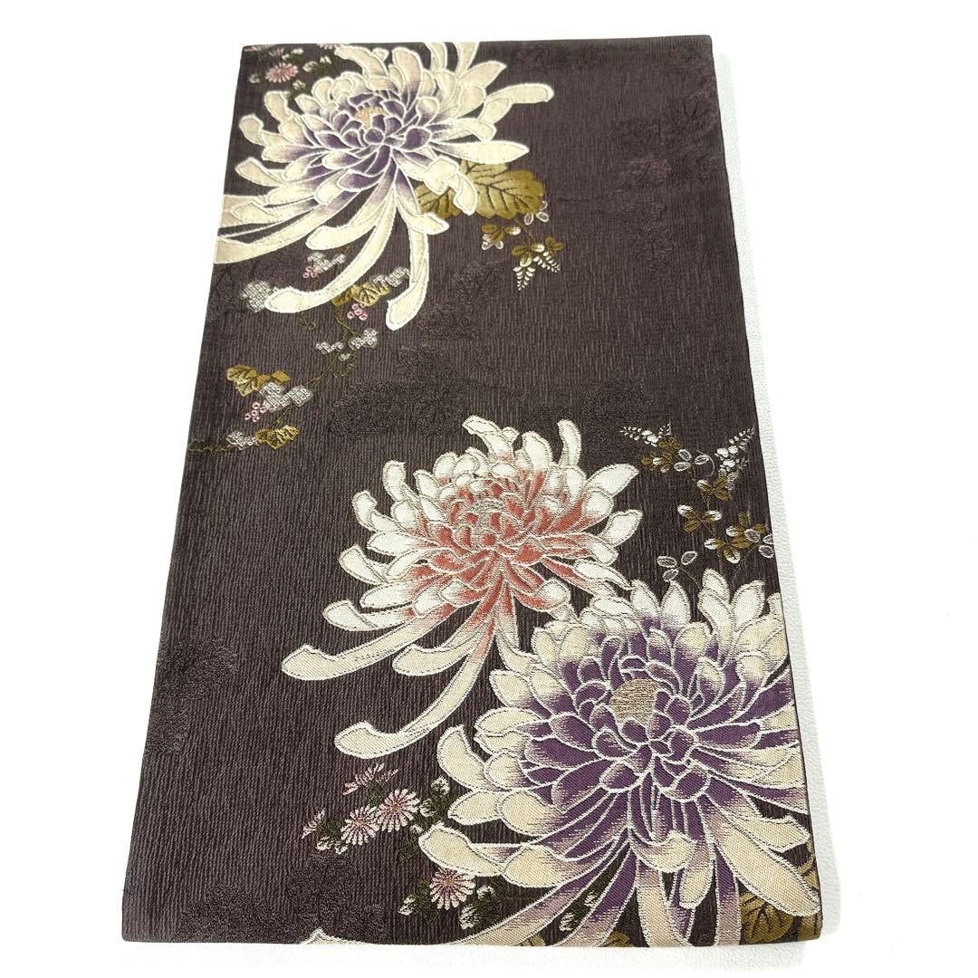 専用帯4969 4168 二点セット●やまと誂製 高級 正絹 六通 袋帯 乱菊 楽天市場】袋帯 -52A- 西陣織 山下弘蔵 本袋帯 六通柄 正絹 絹100% 白