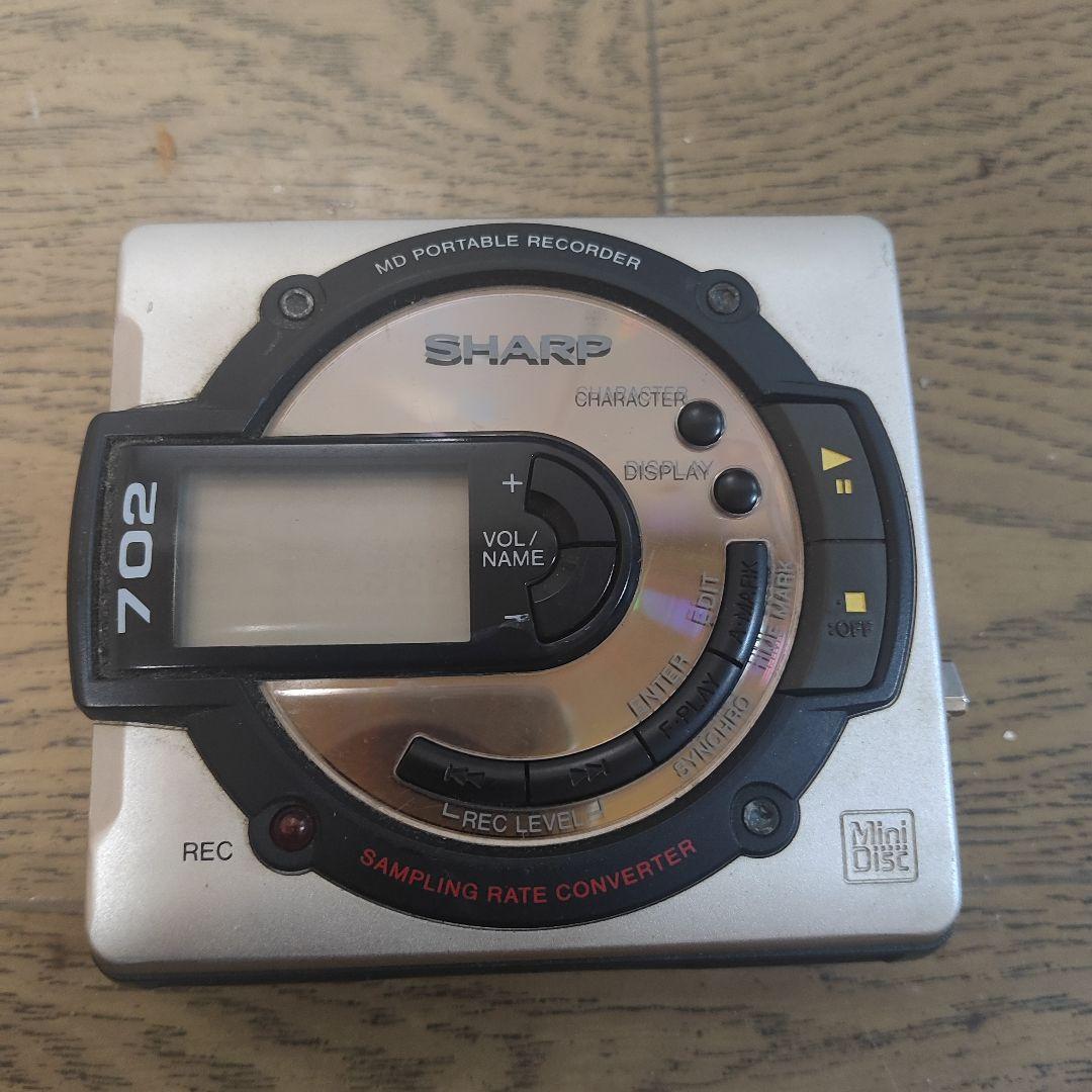 SHARP MD-MS702-H ポータブルMDレコーダージャンク品 - メルカリ