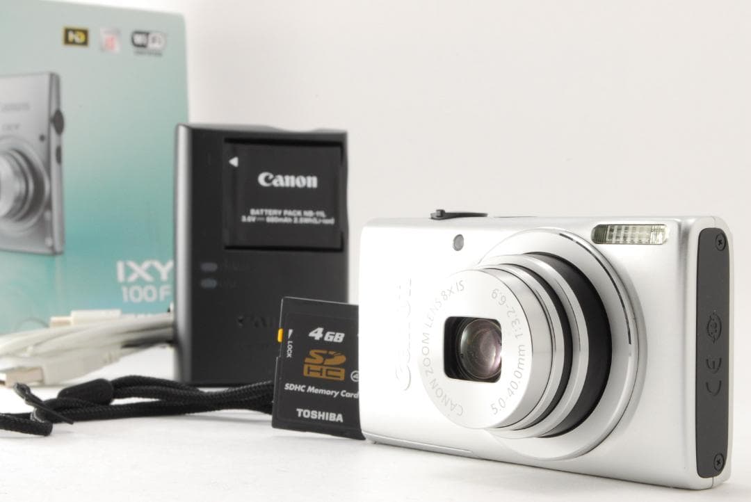 Canon IXY 100F シルバー Wi-Fi機能搭載　動作確認済 Amazon | Canon デジタルカメラ IXY 100F(シルバー) 広角28mm 光学8倍