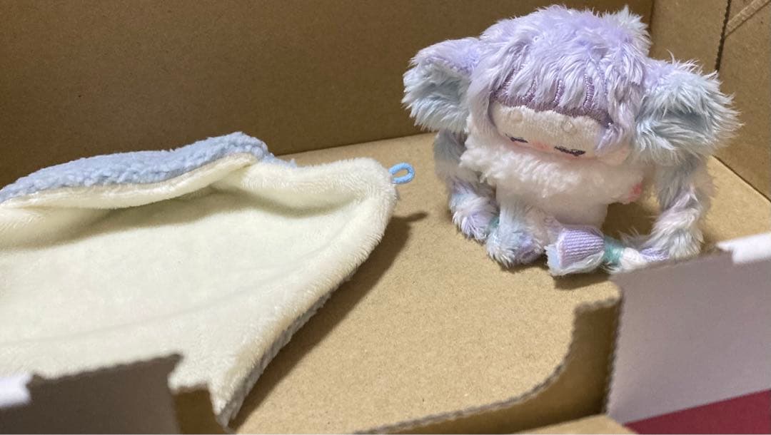 自作ぬいぐるみ・薄紫と水色の子