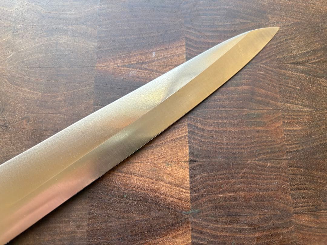 正本総本店 最上 筋引 柳刃 240mm 包丁 全片刃 鋼 紫檀 - メルカリ