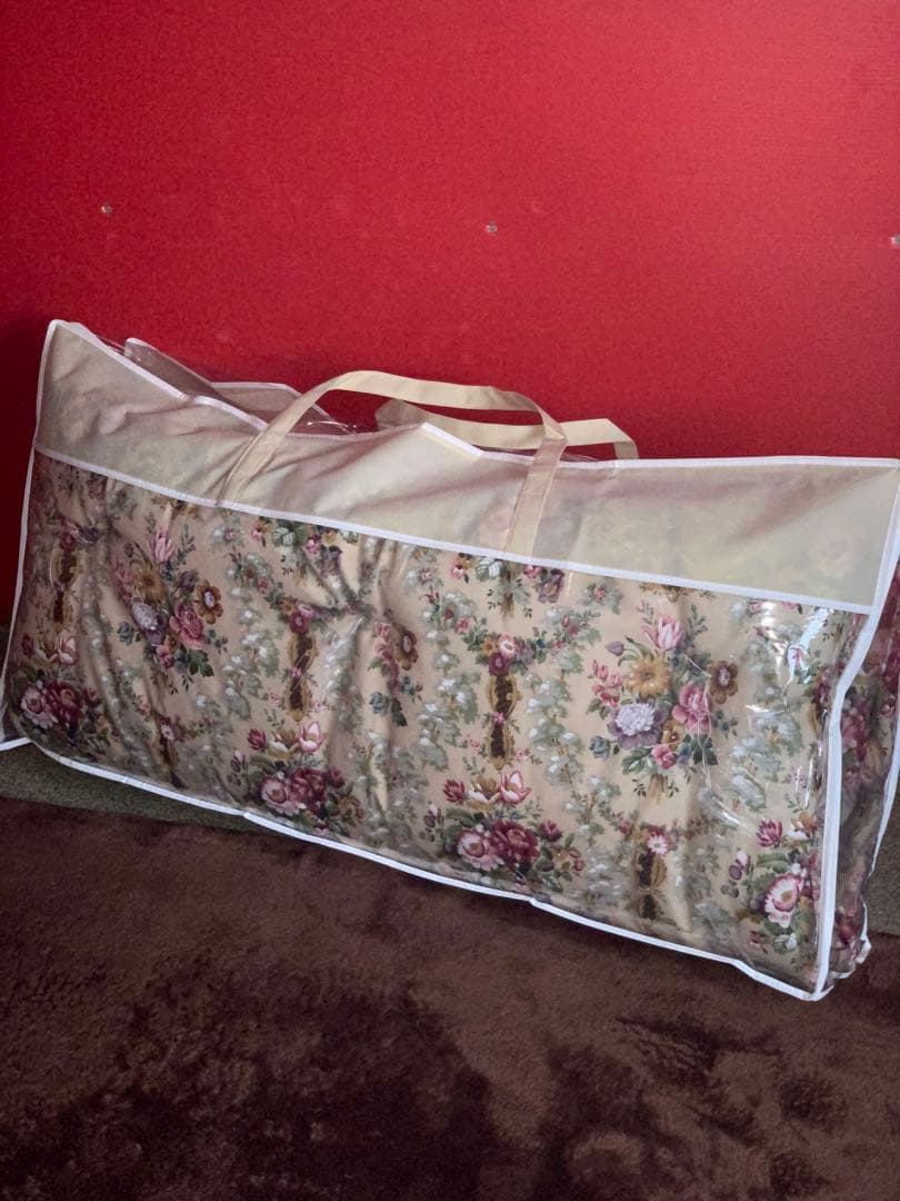 西川生地シングル両面プリント敷布団軽量！側生地中綿共綿100%お任せ