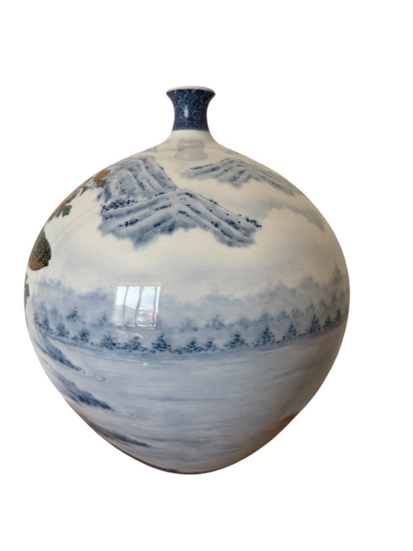 有名作家】玄輝陶房 有田焼 名匠 村上玄輝 伊万里焼 花瓶 壺 宮内庁