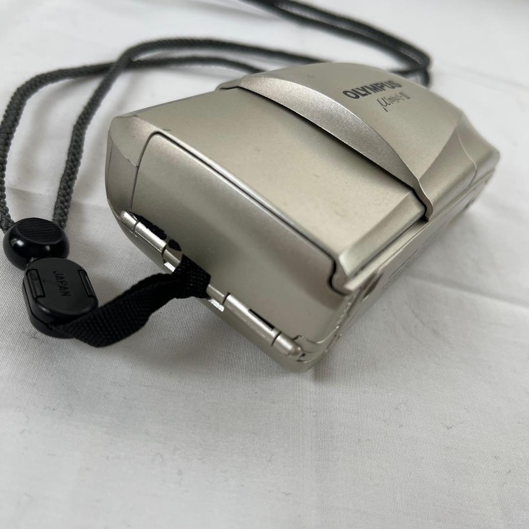 h) OLYMPUS μ[mju:]-II シルバー フィルムカメラ ジャンク - メルカリ