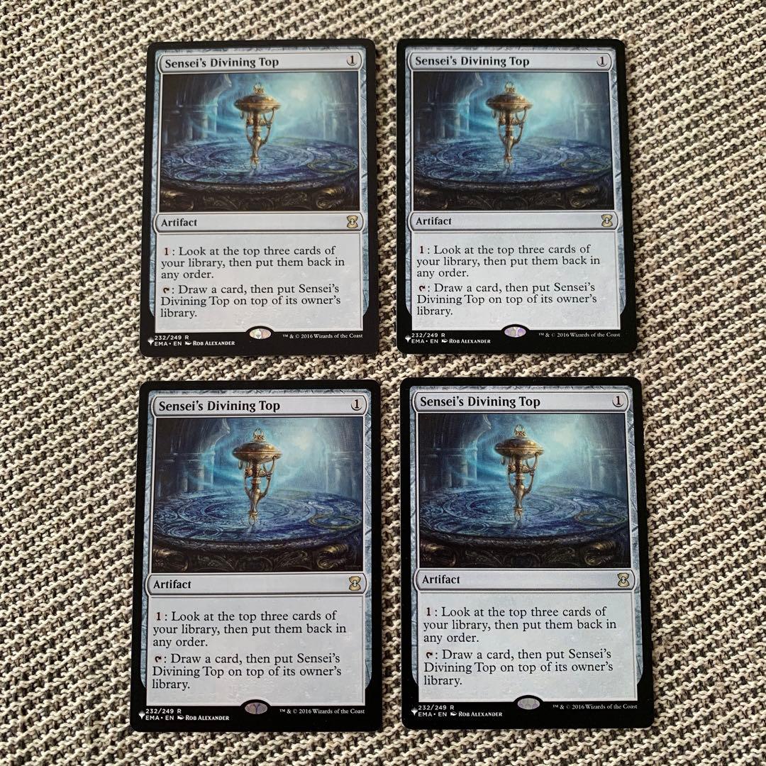 師範の占い独楽 4枚 英語版 MTG師範の占い独楽Sensei's Divining Top（