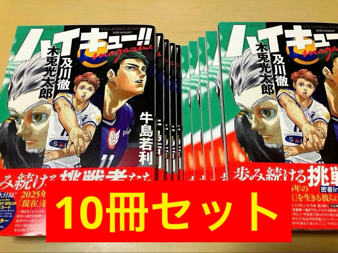 ハイキュー magazine 2025 August 10冊セット　付録全部付き Amazon.co.jp: ハイキュー magazine 2025 AUGUST 付録付き : ホビー