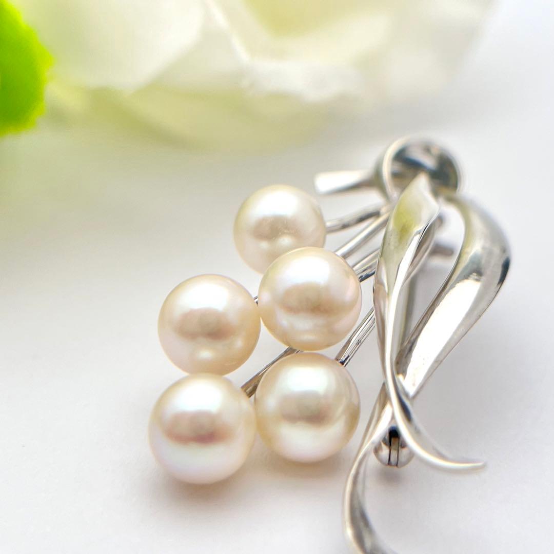 ミキモト シルバー パール ブローチ 花束 皇室御用達ブランド - メルカリ