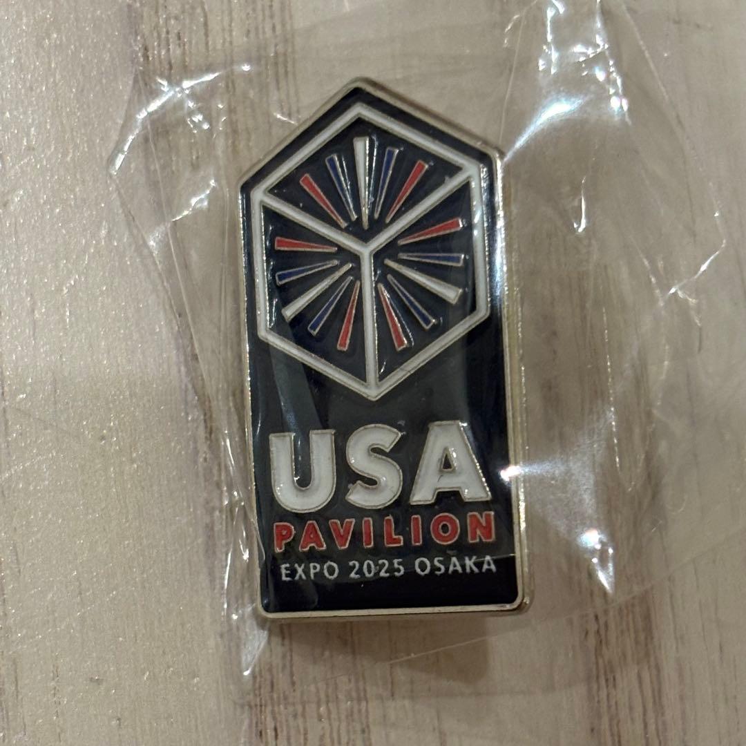 非売品】大阪関西万博2025 USA Pavilion アメリカ館 ピンバッジ - メルカリ