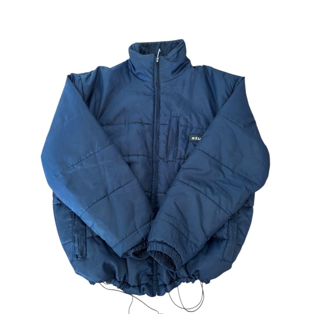 希少 90s OLD STUSSY 中綿ジャケット ネイビー XL - メルカリ