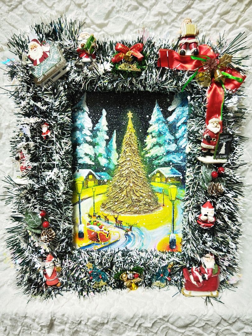 油絵 絵画【サンタの里】 油絵 絵画【サンタの里】 油絵 絵画【サンタの里】 【公式通販】