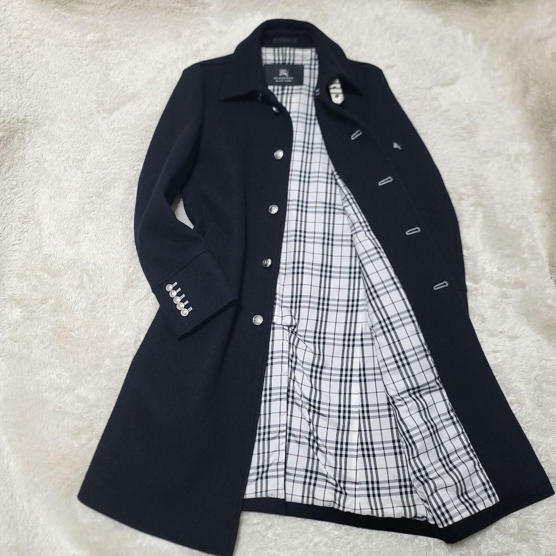 極美品✨バーバリーブラックレーベル マリンコート ロング ノバ
