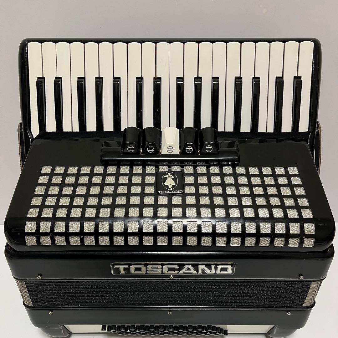 TOSCANO アコーディオン 34鍵盤 トスカーノ ブラック - 鍵盤楽器お