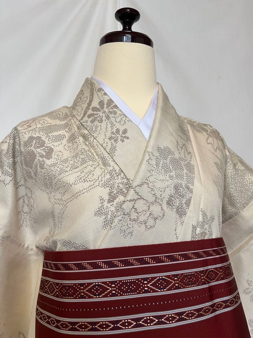 ☘️目玉品☘️【至宝品】○茨城県重要無形文化財○【結城紬】○草木染