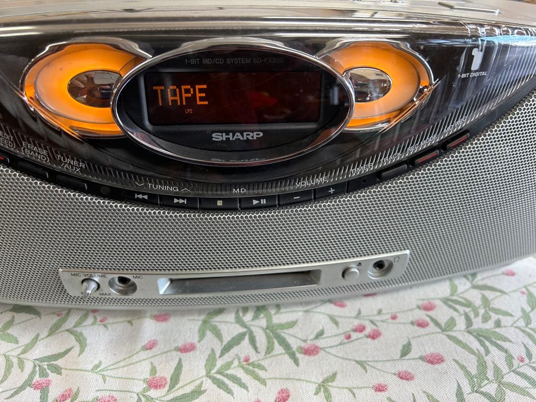 SD-FX200 シャープ 1ビットMD/CDシステム - メルカリ