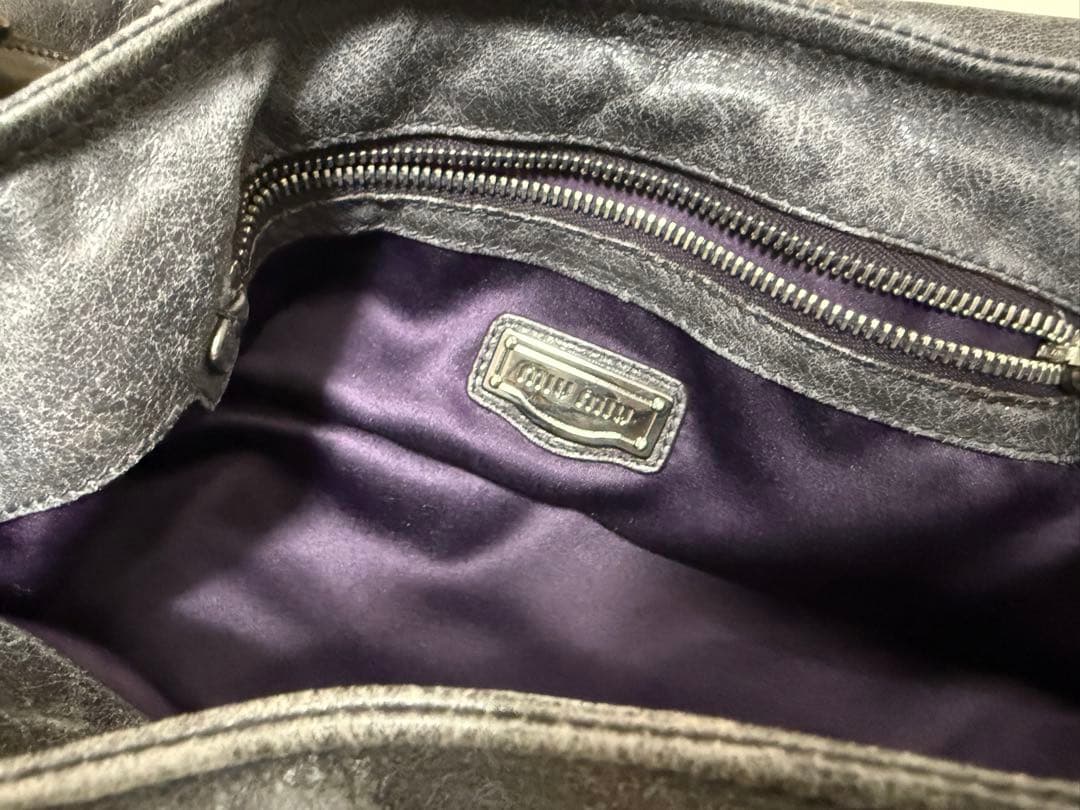 ヴィンテージ miumiu ミュウミュウ ギャザーレ ザーバッグ