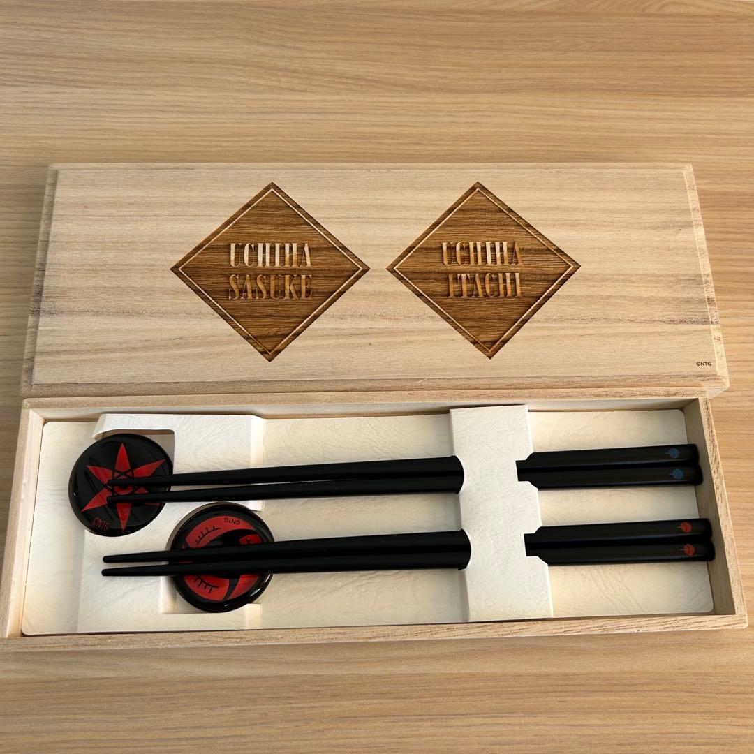 NARUTO THE GALLERY 20周年限定 桐箱入り 箸置き 箸セット