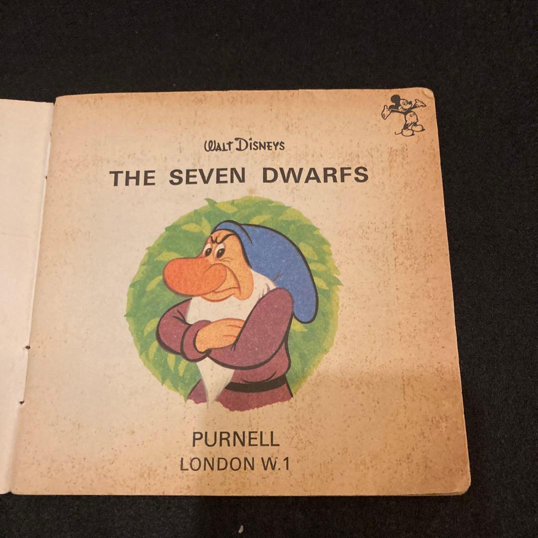 白雪姫のいない7人のこびと 英語 英国製 1970出版 ビンテージ 古本