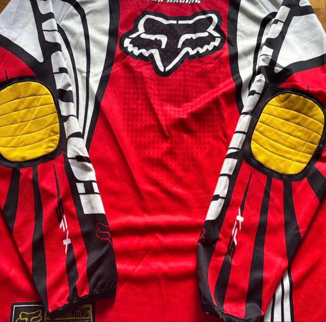 FOX RACING バイクモトクロス ウエア＆パンツ 上下セット赤黒 M32