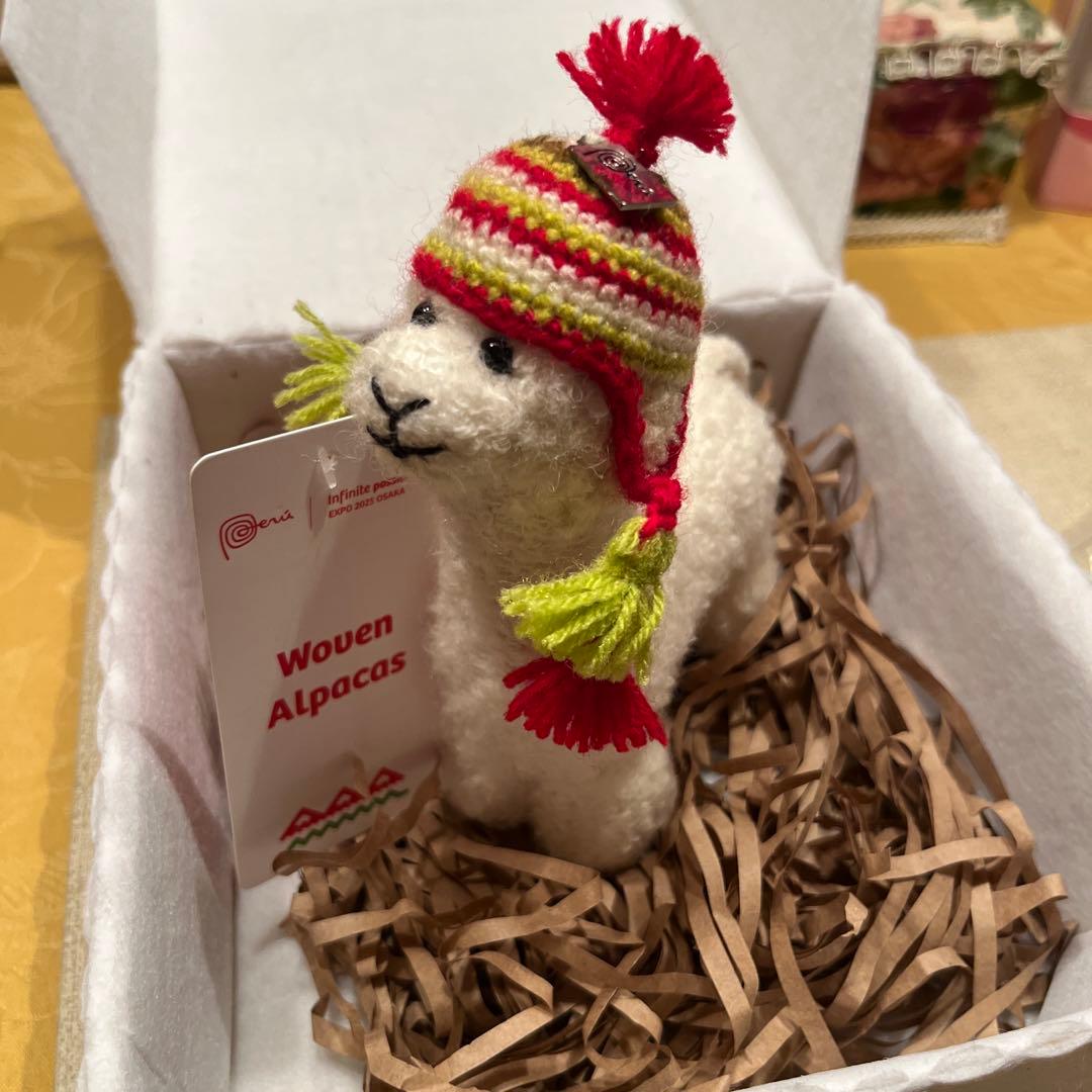激レア非売品】大阪関西万博 ペルー アルパカ ぬいぐるみ - メルカリ