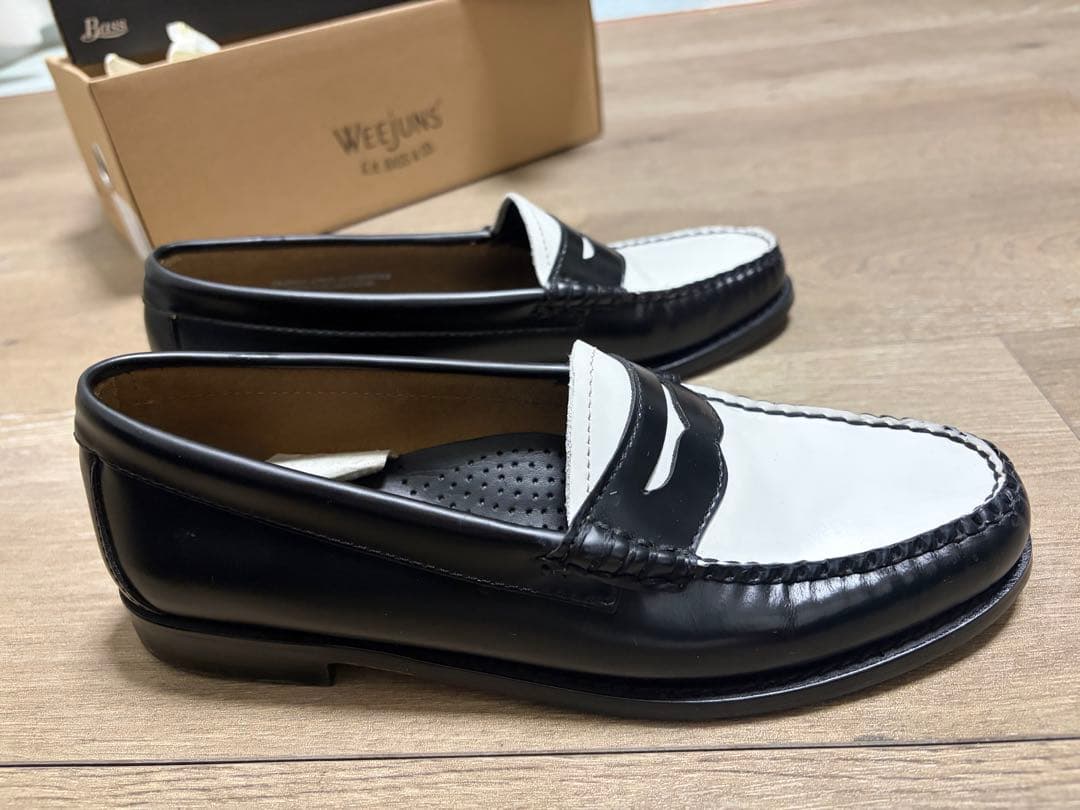 G.H.BASS Weejuns ペニーローファー US7 白黒