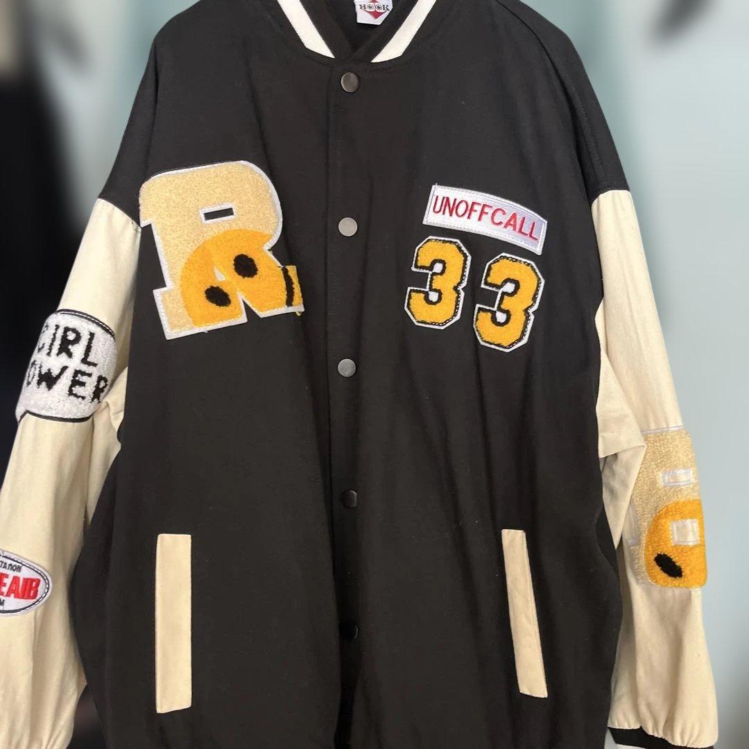 HOOK スタジャン XL ブラック/アイボリー - メルカリ