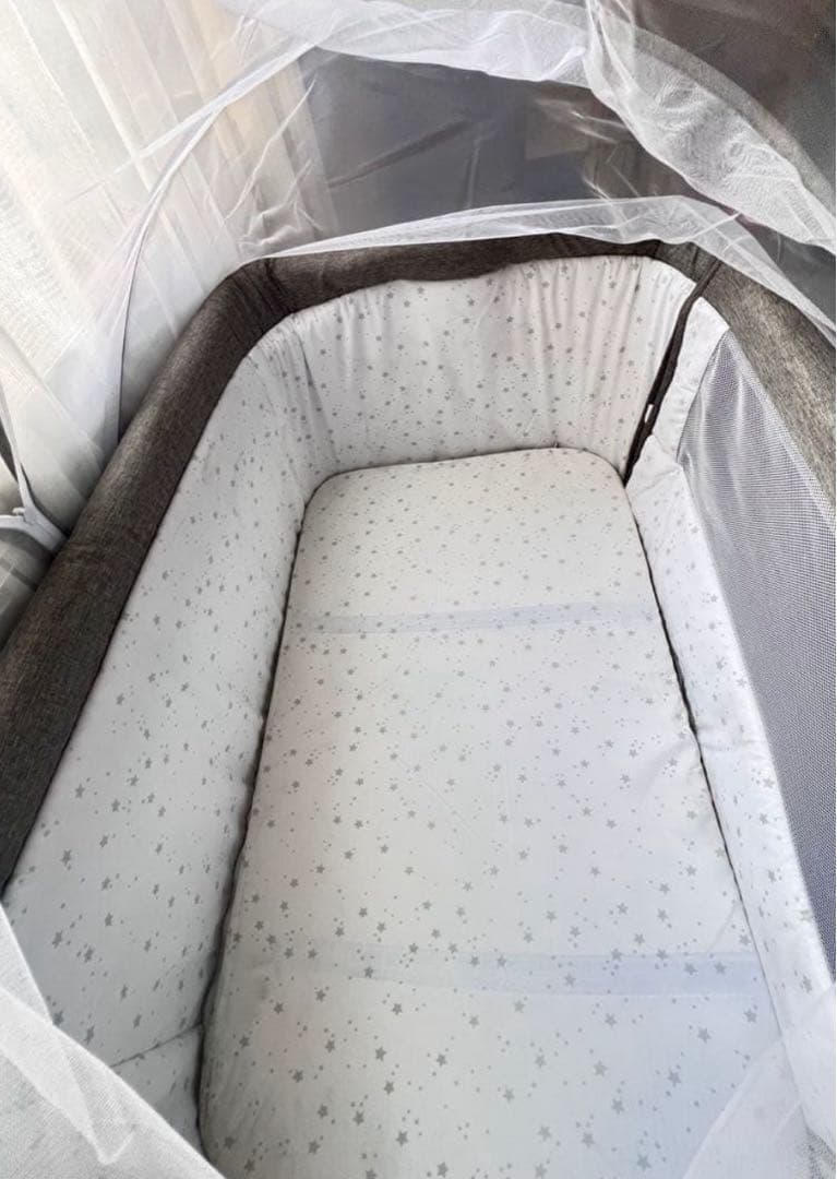 新品正規品HZDMJベビーベッド添い寝折りたたみハイローベッド08C-G