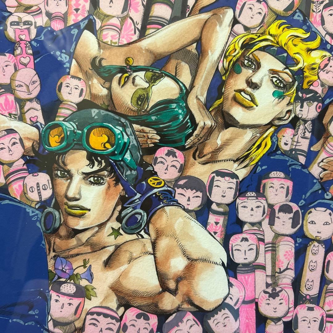 ジョジョ 複製原画 第二部 ジョセフ シーザー リサリサ ジョジョ展