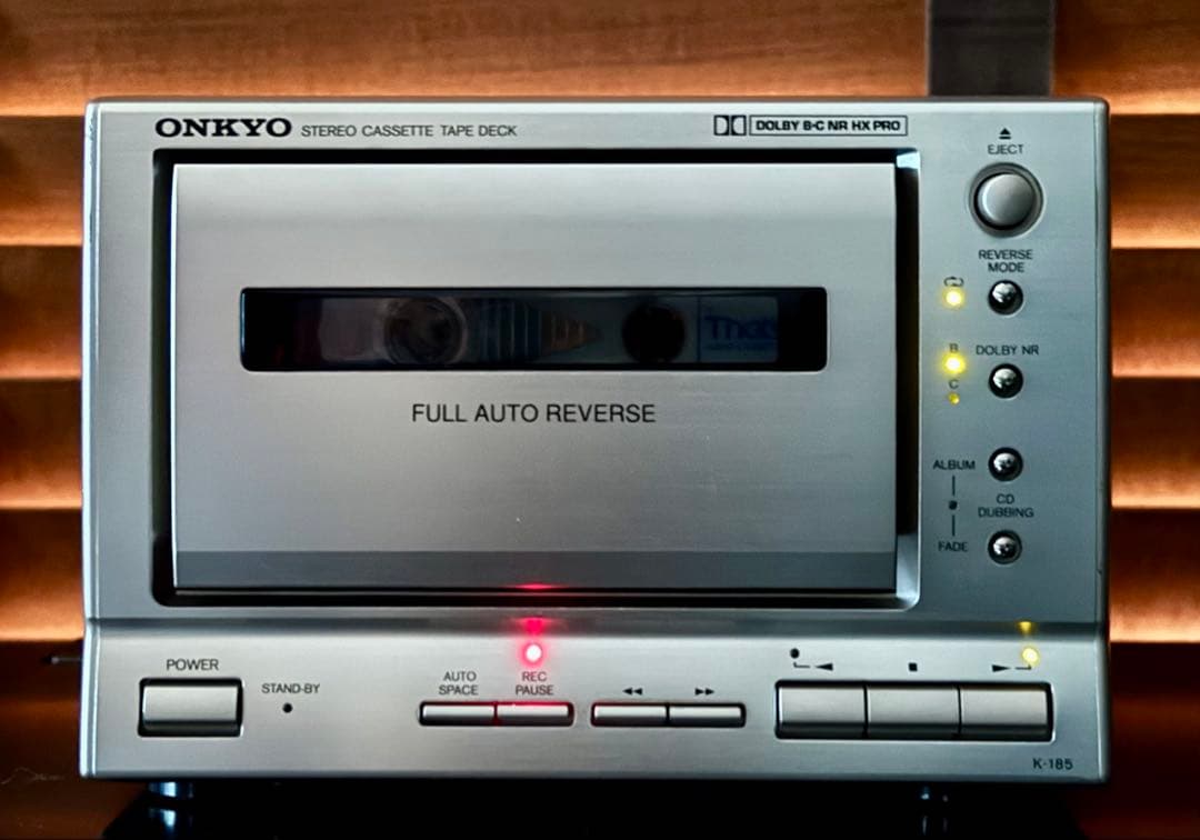 売約済み整備済動作品 オンキョー Onkyo K-185 カセットデッキ送料込み