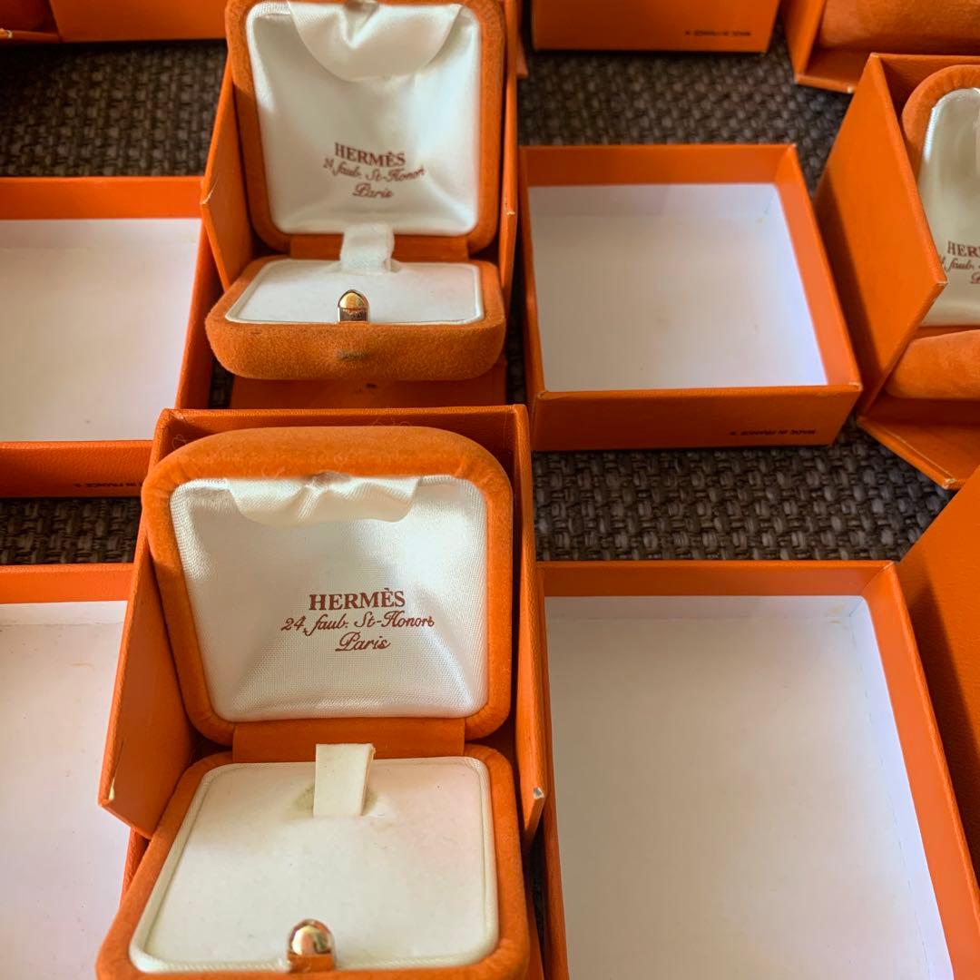 正規品 エルメス アクセサリーリング ケース 空箱 10個セット エルメス