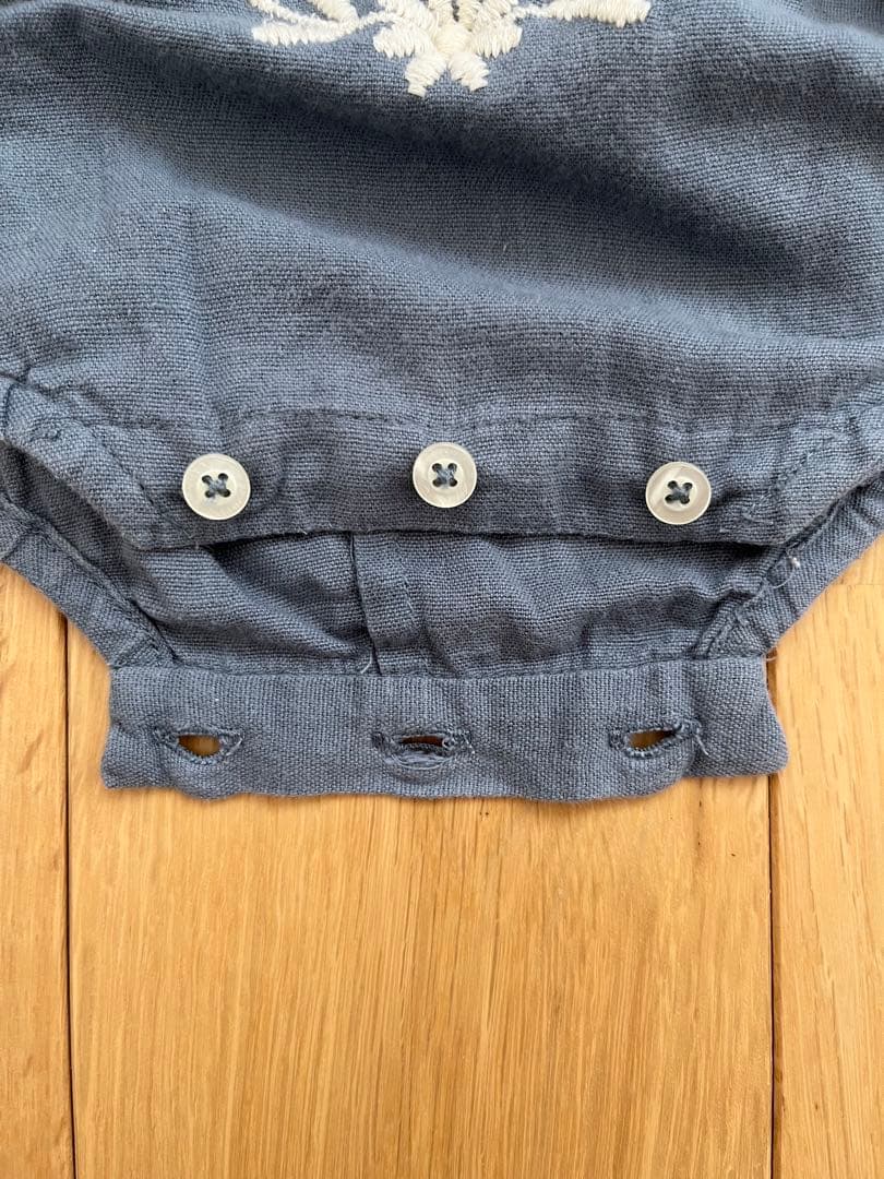 Apolina Kids ロンパース ブルーグレー 18-24m - メルカリ