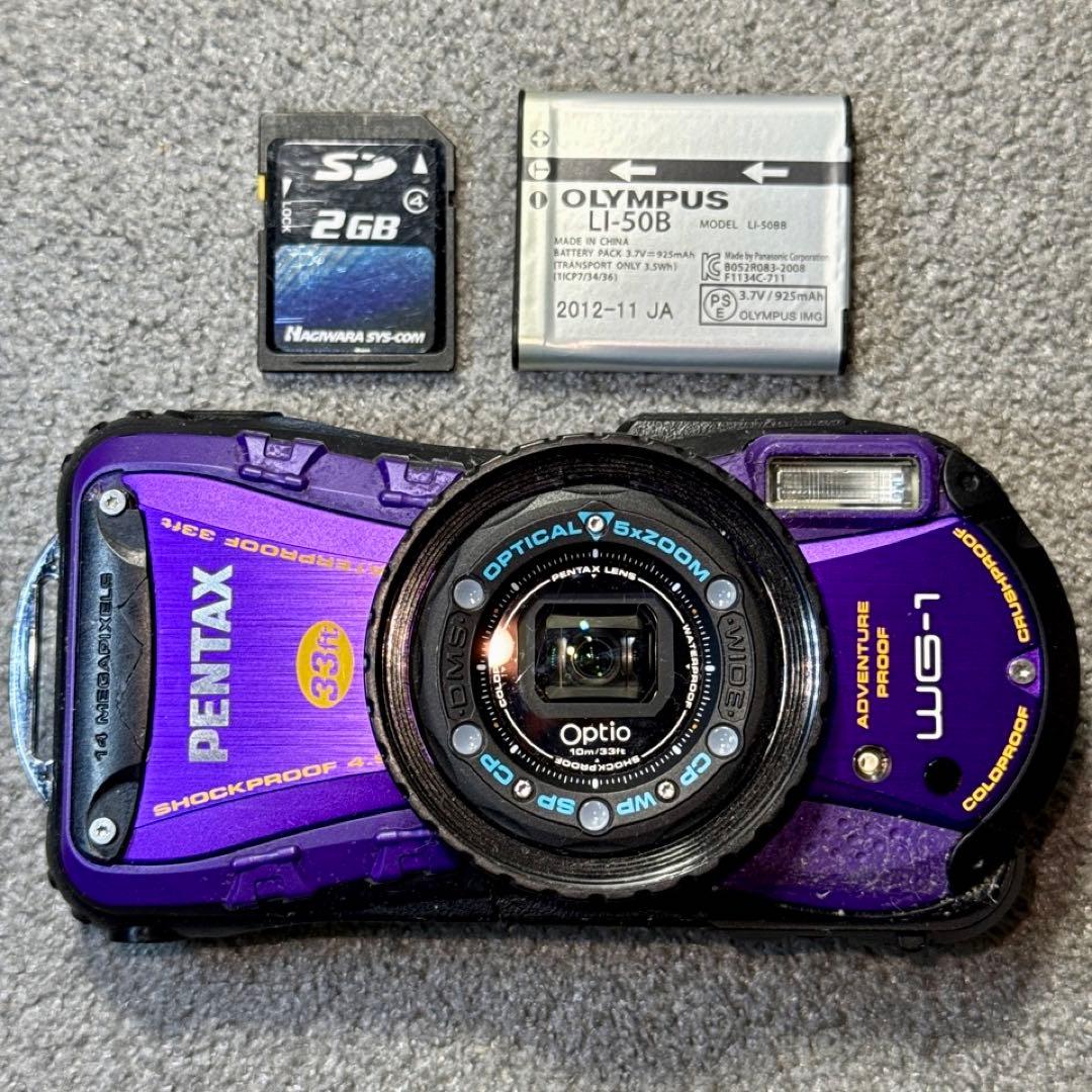 ☆動作OK PENTAX Optio WG-1 防水 SDカード付き Amazon.com : Pentax Optio WG-1 Adventure Series 14 MP Waterproof