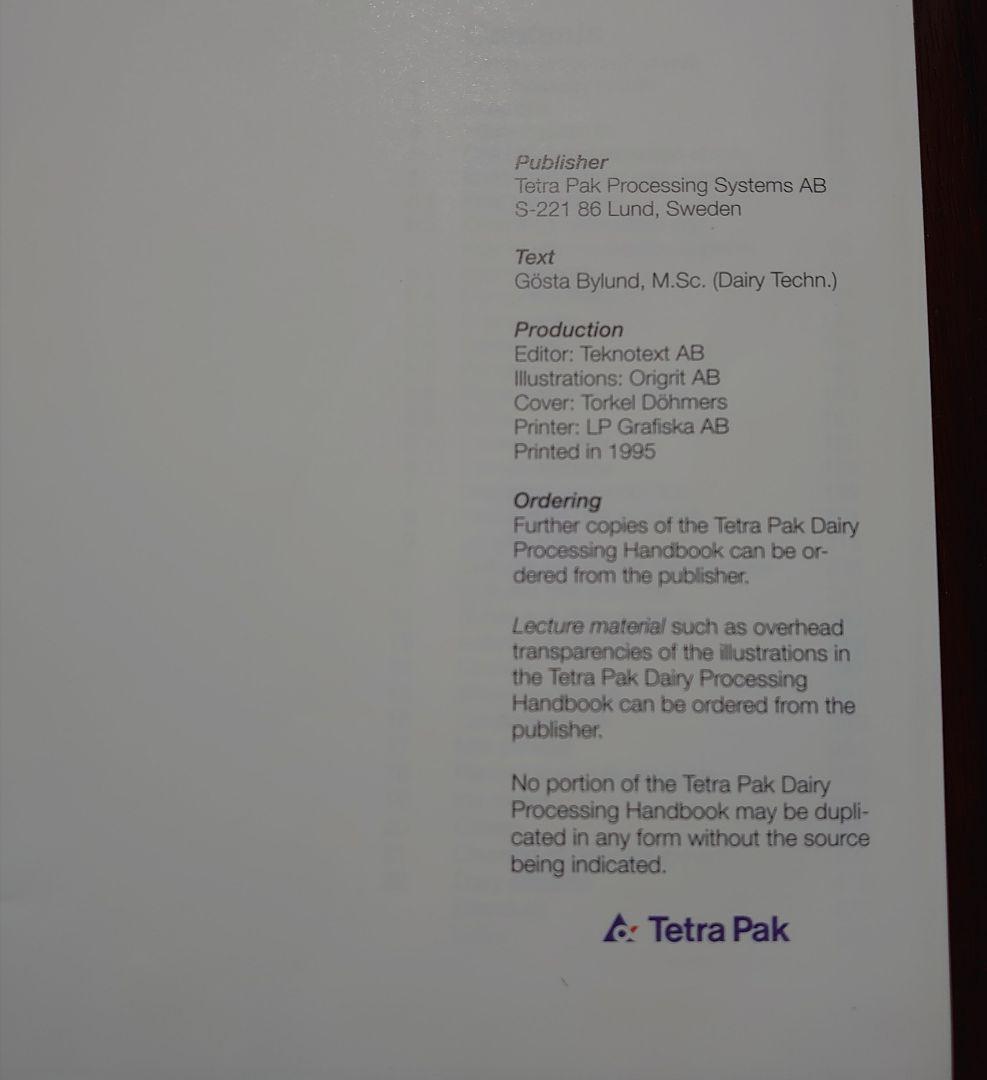 洋書(英)乳製品製造 DairyProcessingHand -TetraPak