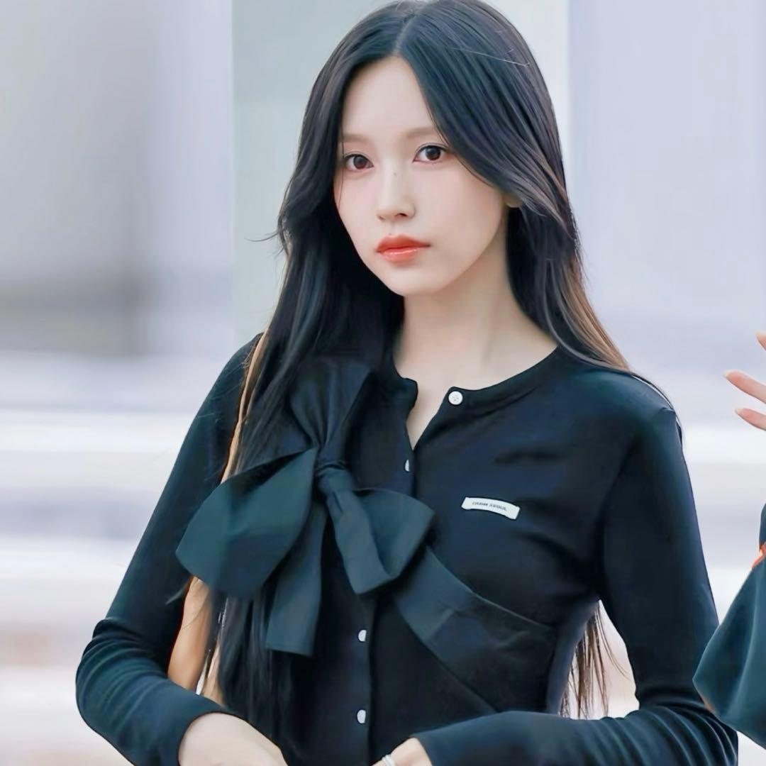 新品】CRANK リボン ニット カーディガン ブラック - メルカリ