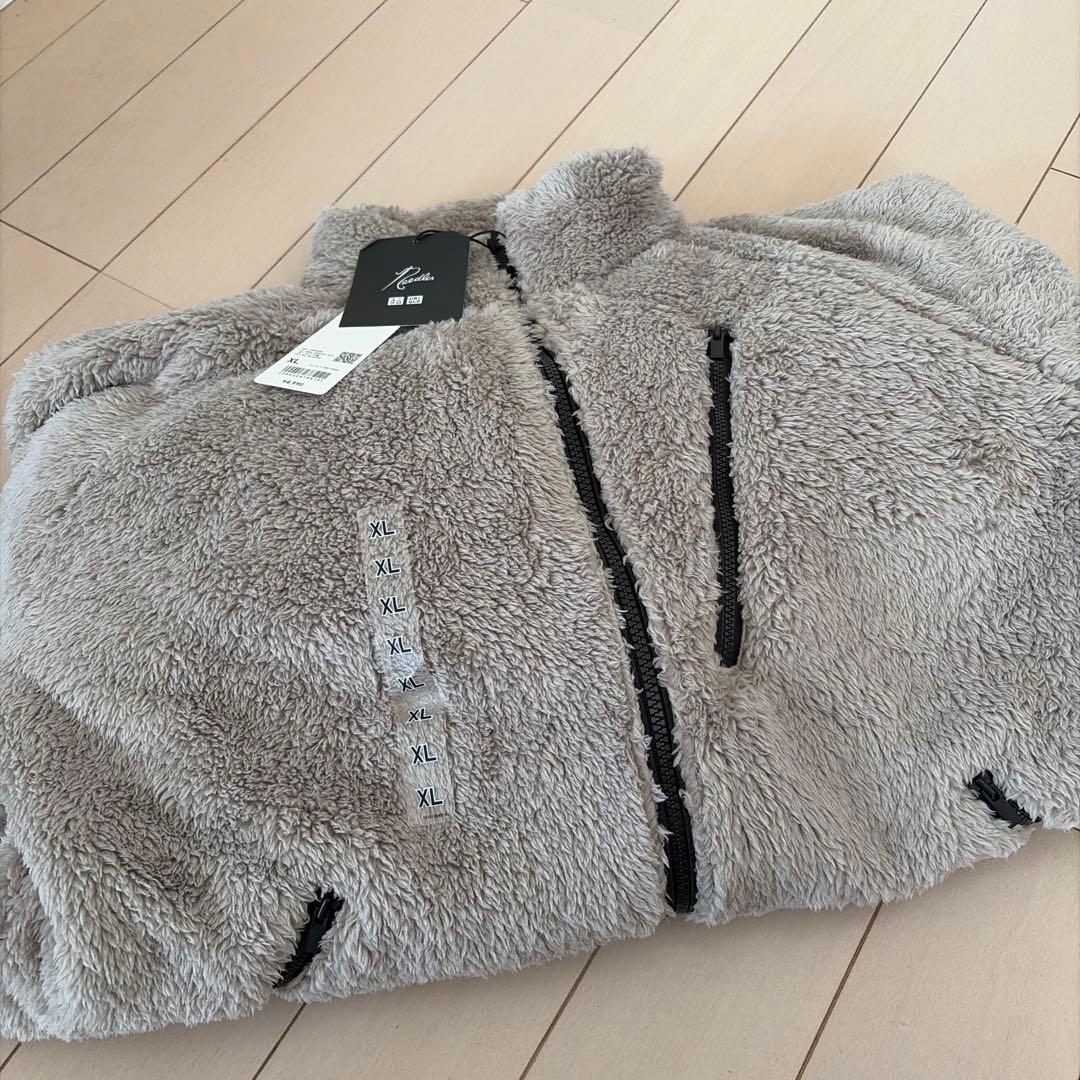 UNIQLO Needles フリースジャケットXL ベージュユニクロニードルス