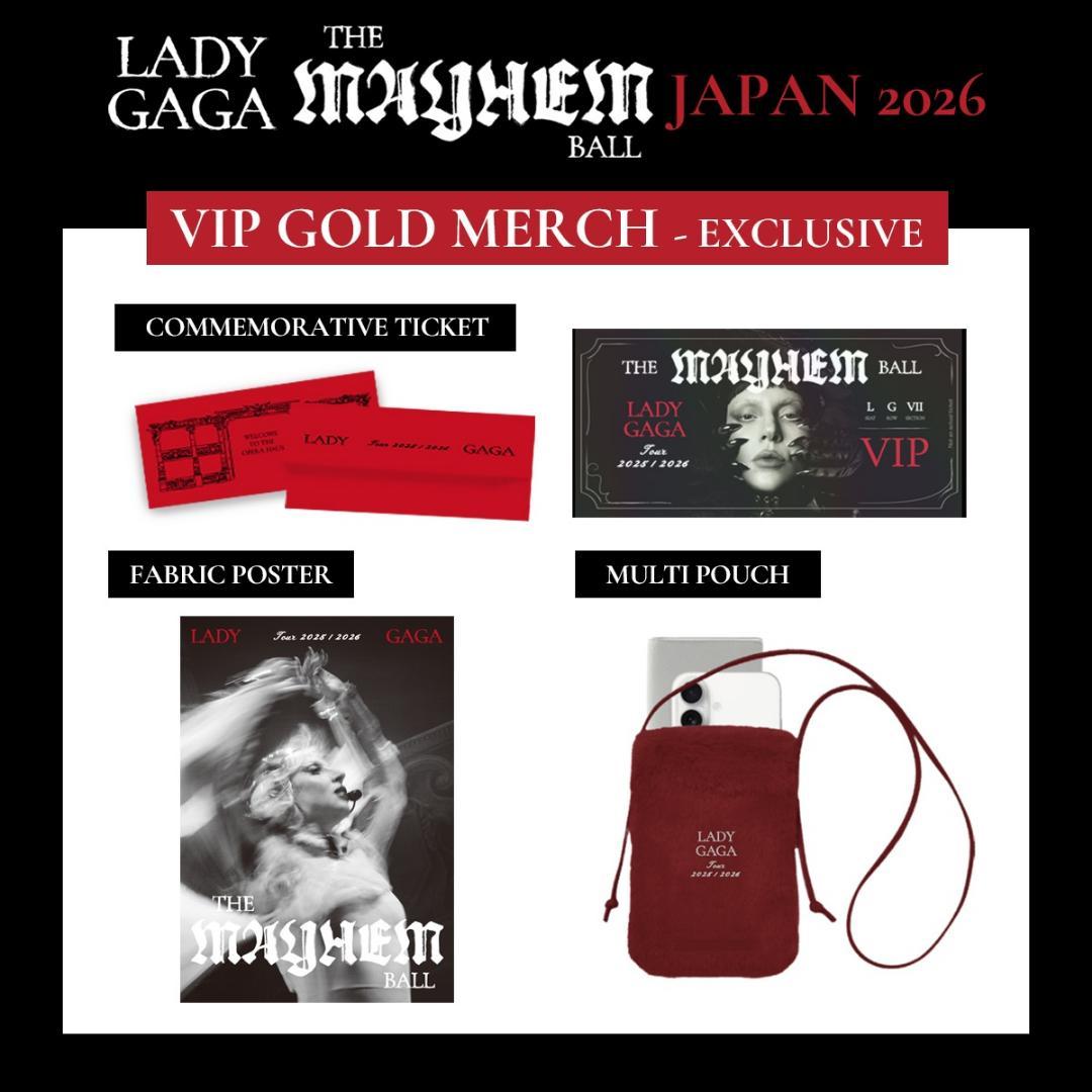 新品Lady Gaga VIP Gold Merch セット 2026レディガガ - メルカリ