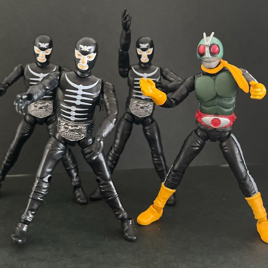 掌動 SHODO 仮面ライダーシリーズ ショッカー戦闘員、ニセライダー4体