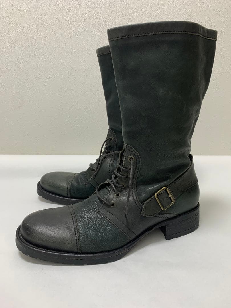 justcavalli メンズエンジニアブーツ　サイズ44 エンジニアブーツ メンズ ブーツ ショートブーツ 2WAY ドレープブーツ