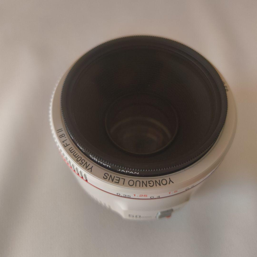【動作確認済】CANON用 YONGNUO 50mm F1.8Ⅱ 単焦点ホワイト 50F18II-06-0fb0.jpg