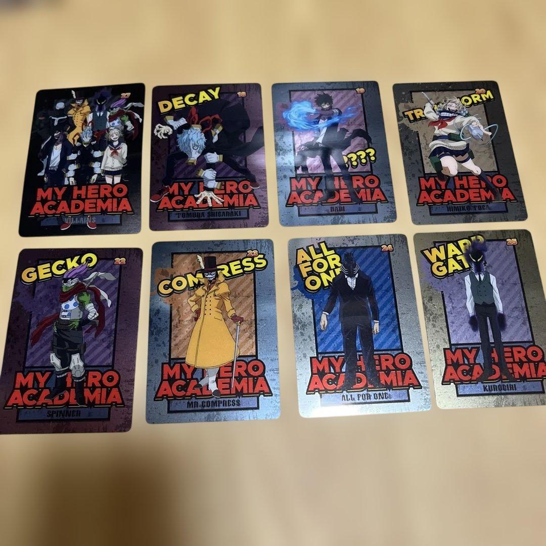 僕のヒーローアカデミア ヒロアカ 原画展 コースター ヴィランセット