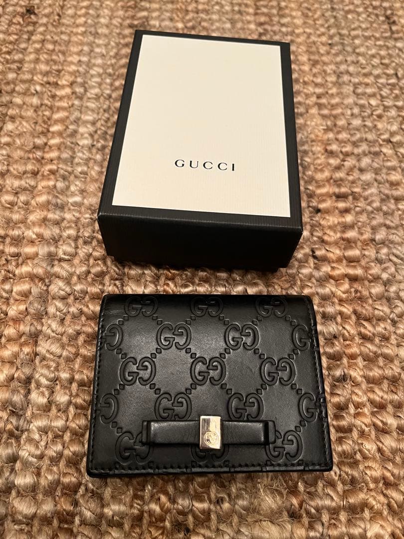 GUCCI ブラック レザー 名刺入れ GUCCI（グッチ） 最新作! 名刺入れ カードケース 779844 CWC1N 1000