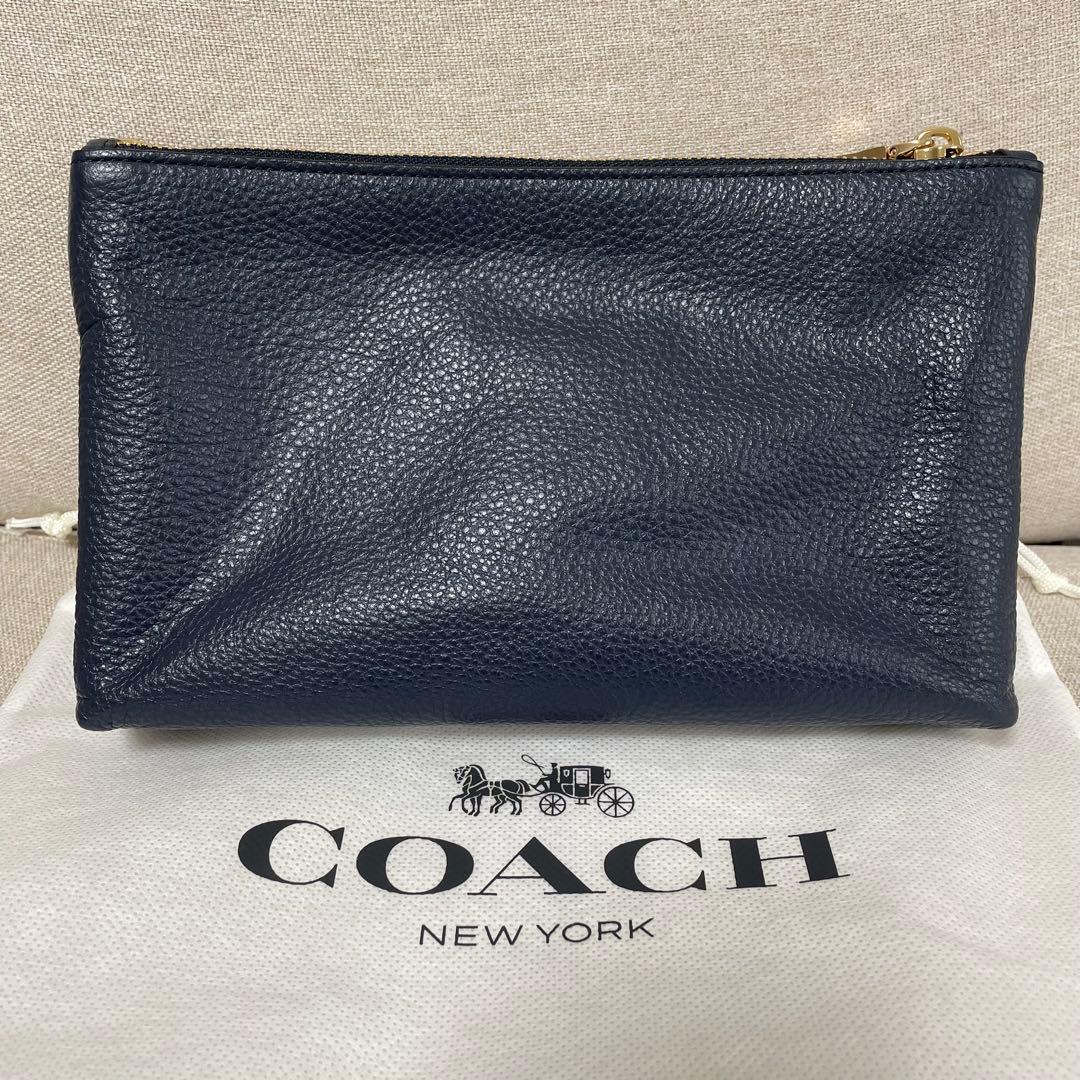 新品未使用] コーチ ショルダーバッグ レディース ネイビーの通販はau