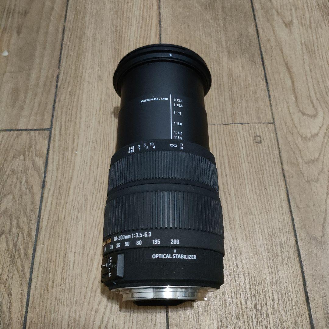 動作品シグマSIGMA18-200mm F3.5-6.3 DC OS CANON