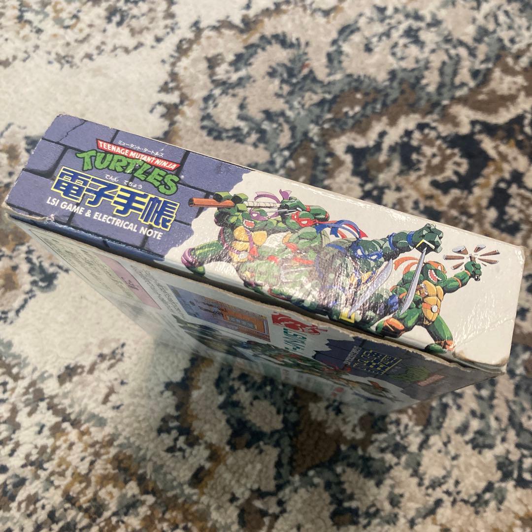 ミュータントタートルズ 電子手帳 LSI 動作品 箱、取説付き 平成レトロ