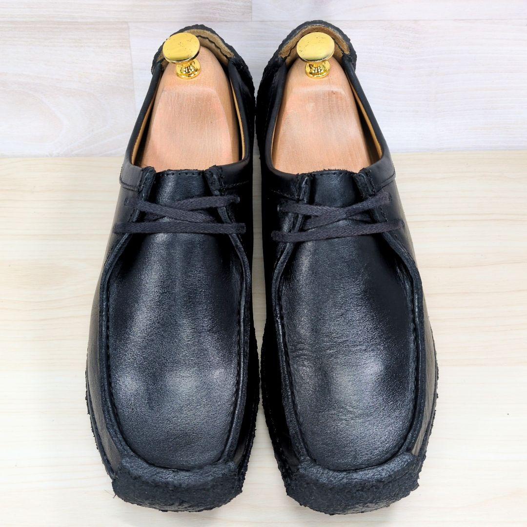 クラークス ナタリー 25.0cm ワラビー レザー ブラック S476