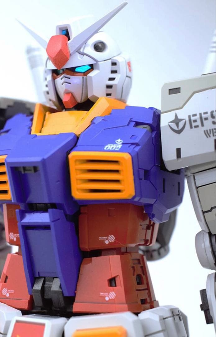 RG拡大版 1/100 RX-78 ガンダム FAT CAT 全塗装完成品 ① - メルカリ