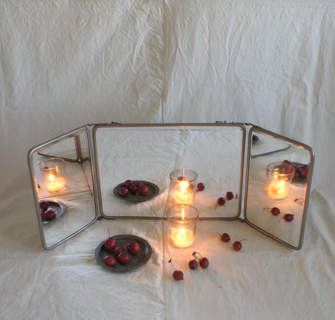 蛍　様　フランスアンティーク　折り畳み　ミラー　ドレッサー　鏡　シャビー 楽天市場】ドレッサー アンティーク調 ミラー付き ホワイト フランス