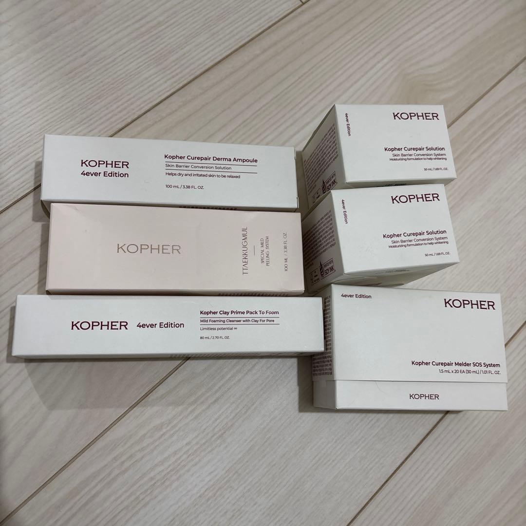 新品未開封 KOPHER コフェル スキンケア 6点 セット Qoo10] Kopher 【メガ割限定】春のもちすべ肌セット : キット・コフレ